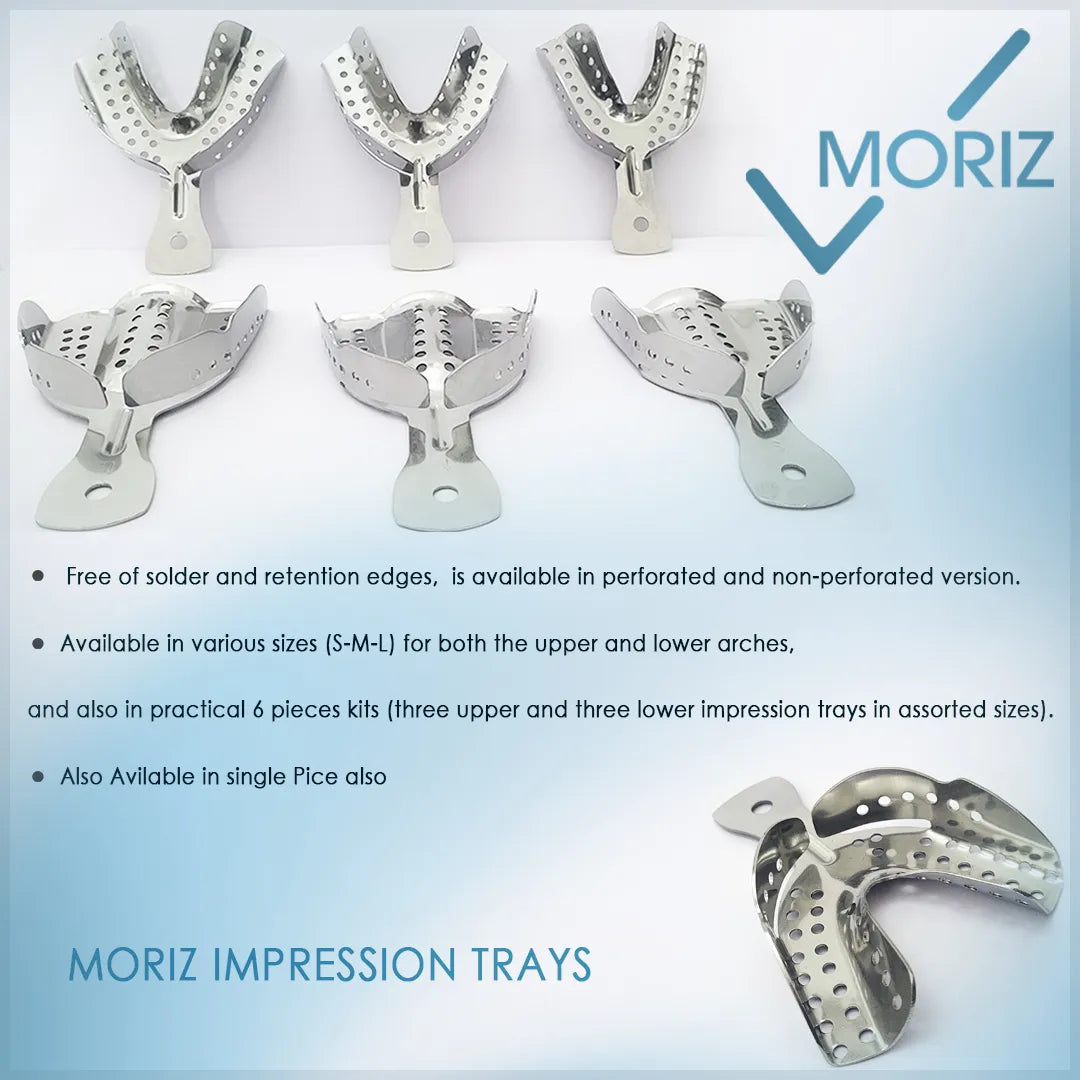 Moriz Stainless Steel Perforated Impression Trays