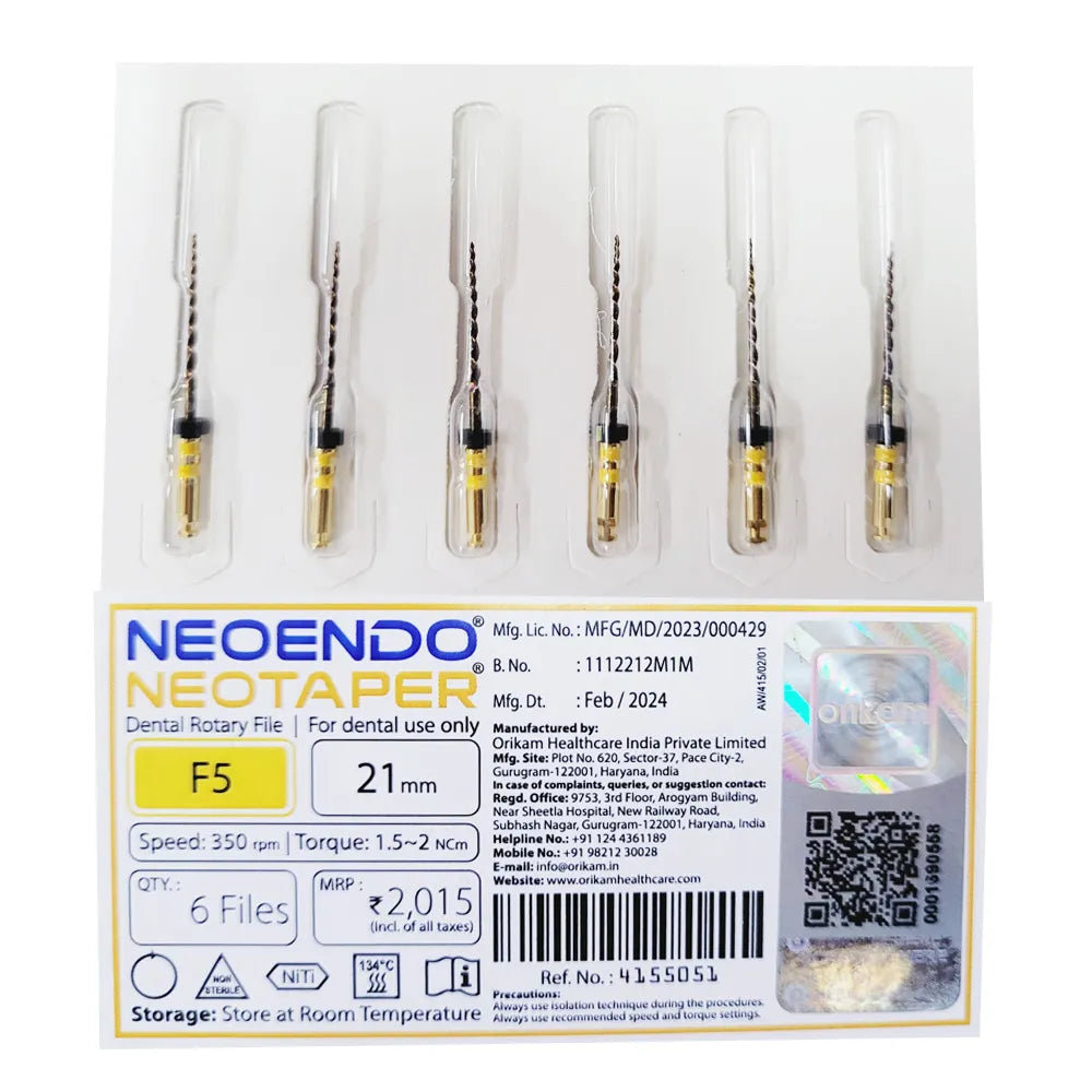 NeoEndo Neotaper NiTi Rotary Files 21mm
