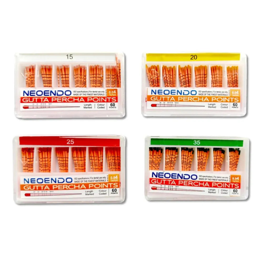 Neoendo Gutta Percha Points 6% (Length Marked)