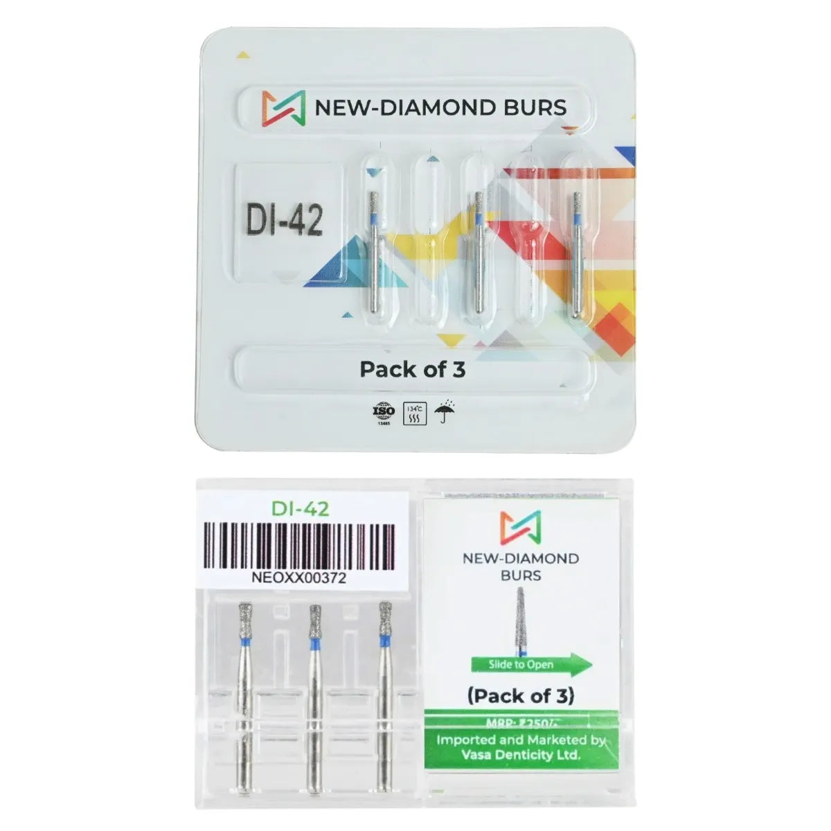 NewDiamond Double Inverted Diamond Bur -DI (Pack Of 3)