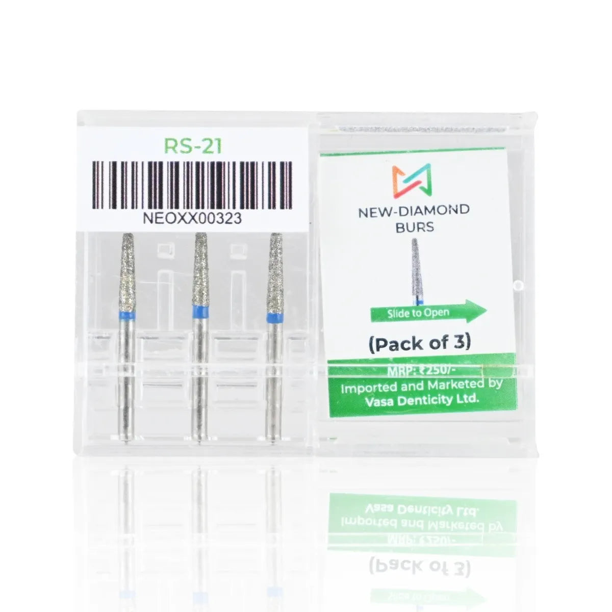 NewDiamond Rounded Shoulder Diamond Bur -RS (Pack Of 3)