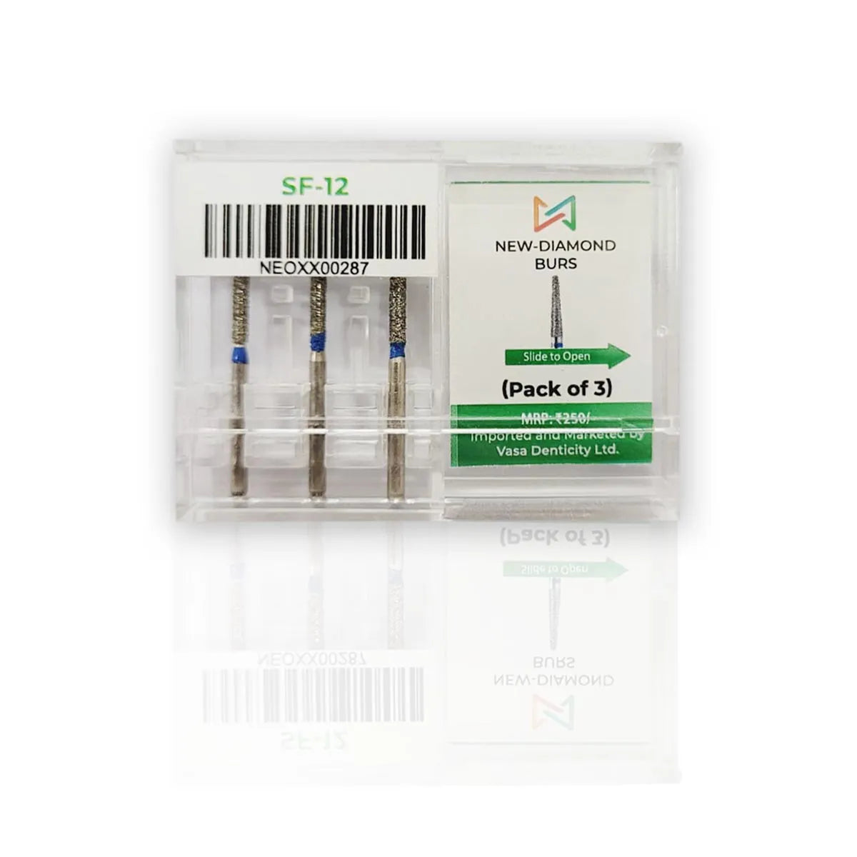 NewDiamond Straight Fissure Diamond Bur -SF (Pack of 3)