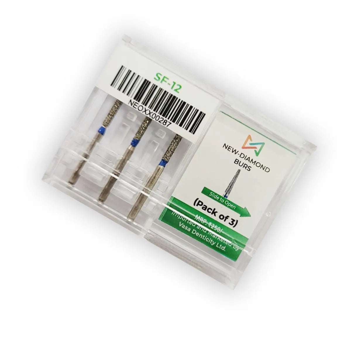 NewDiamond Straight Fissure Diamond Bur -SF (Pack of 3)