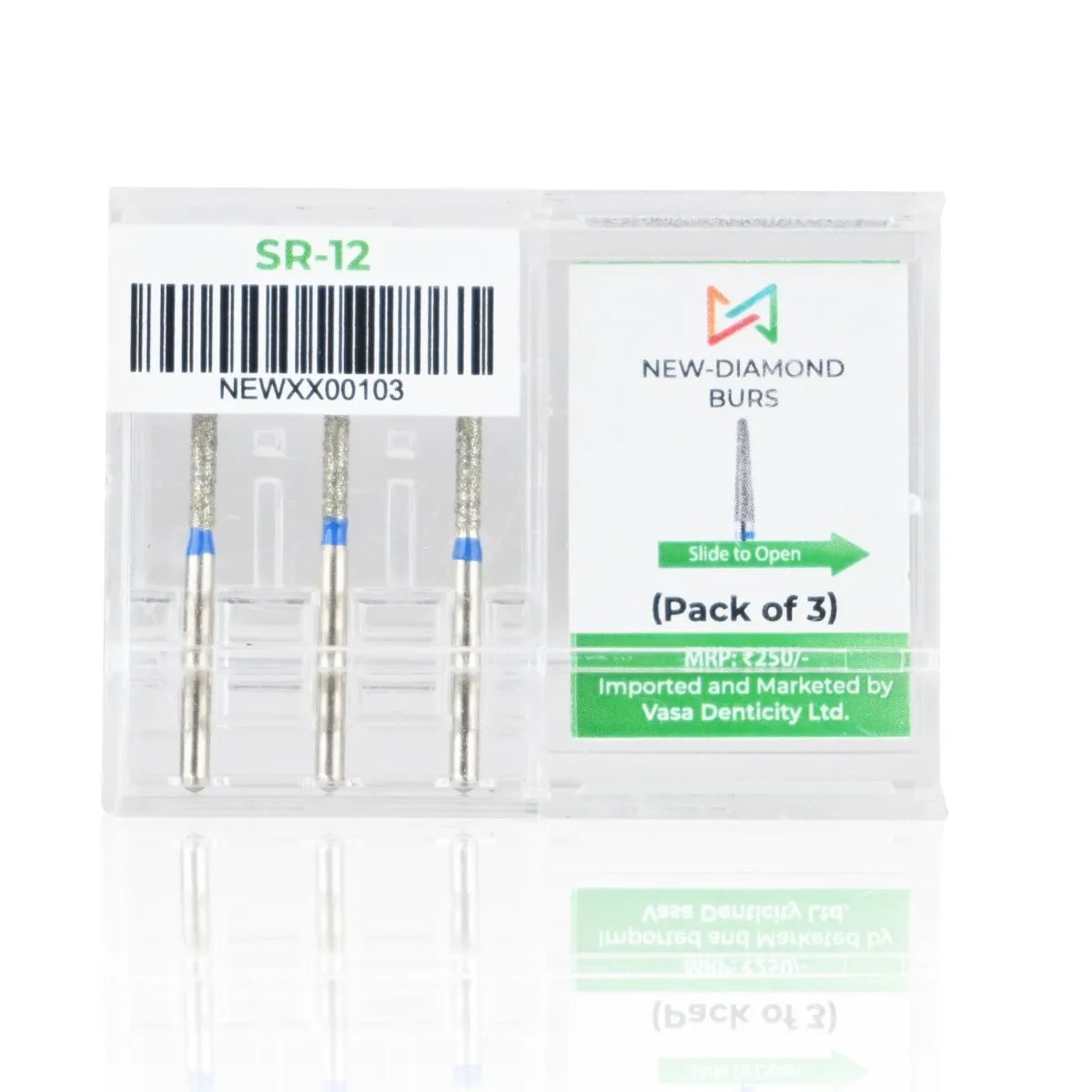 NewDiamond Straight Round Diamond Bur -SR (Pack Of 3)