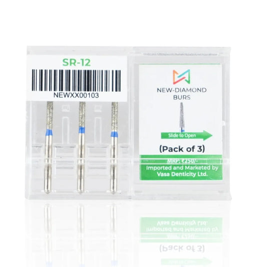 NewDiamond Straight Round Diamond Bur -SR (Pack Of 3)