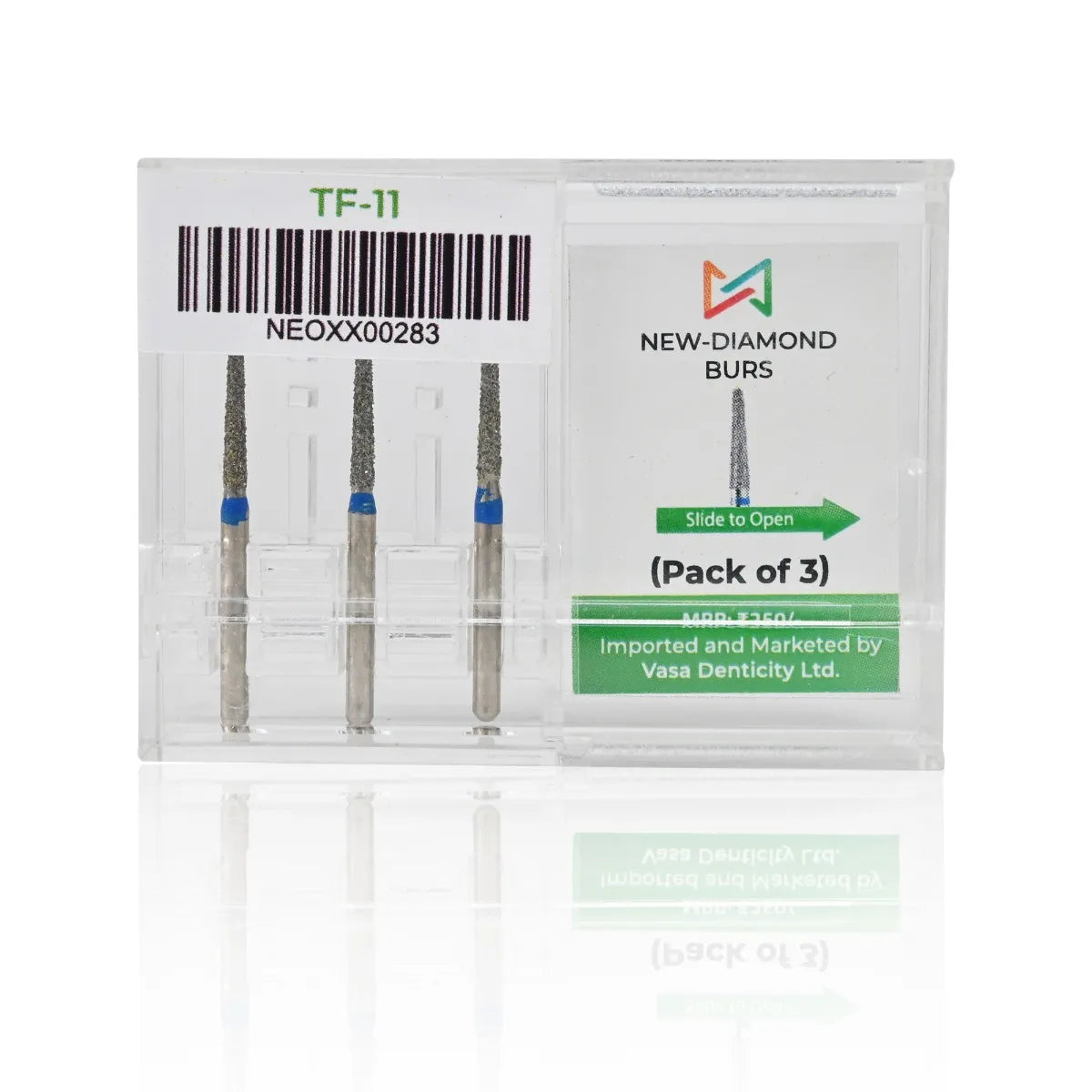 NewDiamond Taper Fissure Diamond Bur -TF ( Pack Of 3)