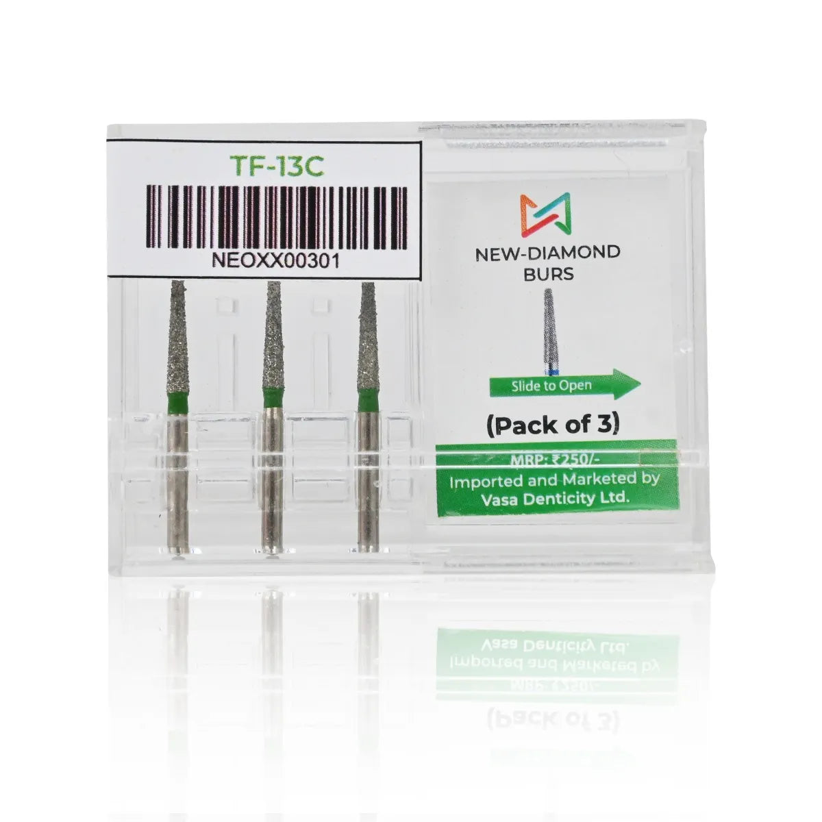 NewDiamond Taper Fissure Diamond Bur -TF ( Pack Of 3)