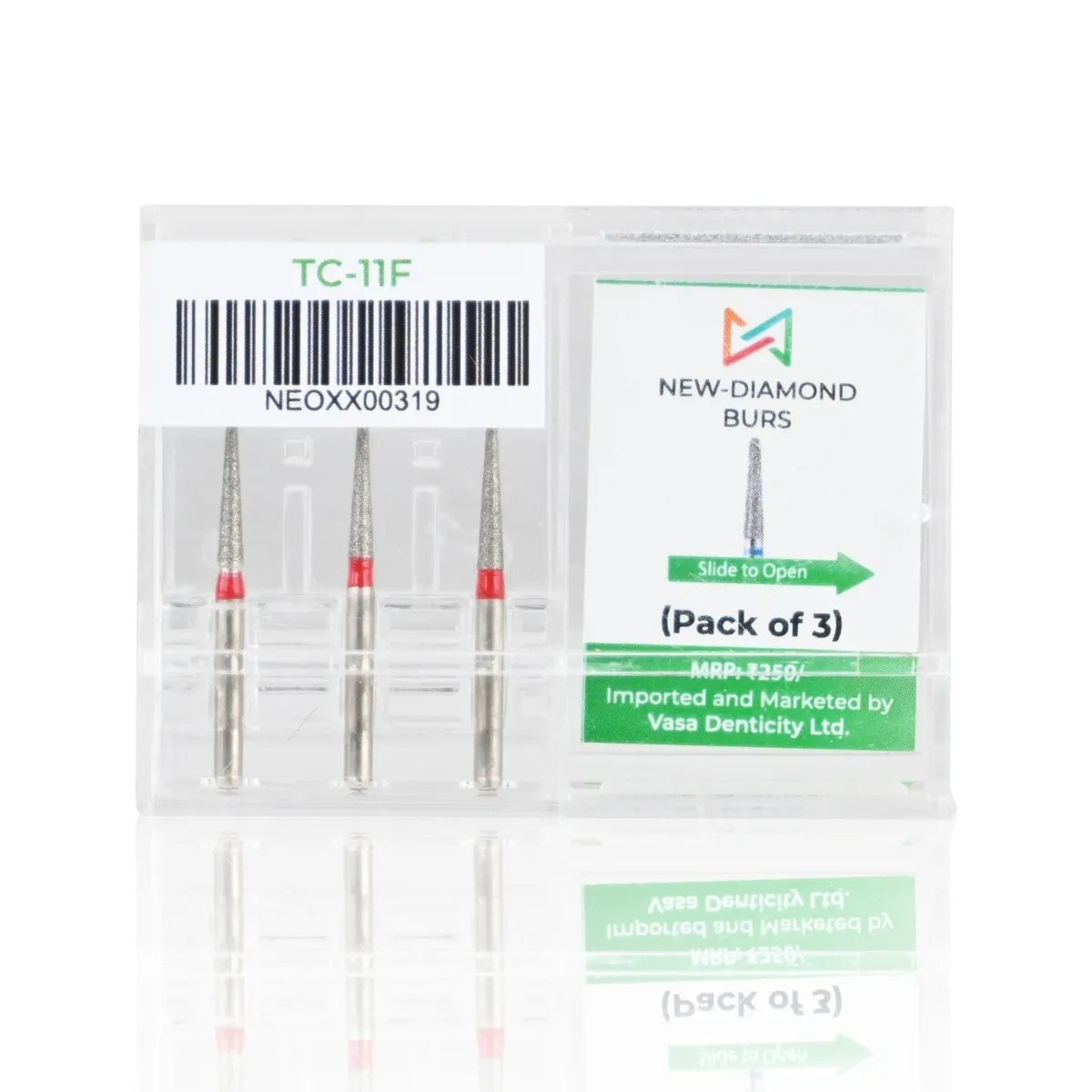 NewDiamond Tapered Cone Diamond Bur -TC (Pack Of 3)