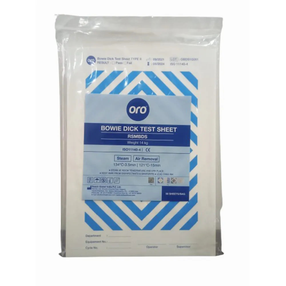 Oro Bowie Dick Test Packs and Sheets