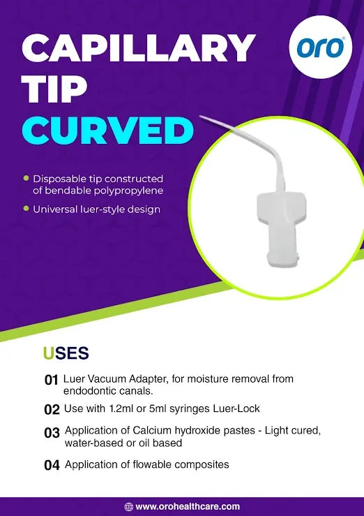 Oro Dental Capillary Tips (Pack of 50)
