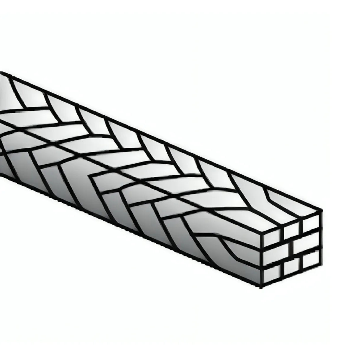 OrthoMetric Braided Eight Strand Woven SS Archwire