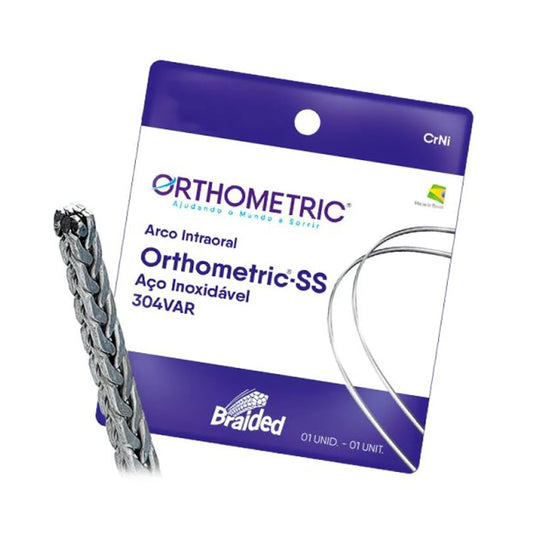 OrthoMetric Braided Eight Strand Woven SS Archwire