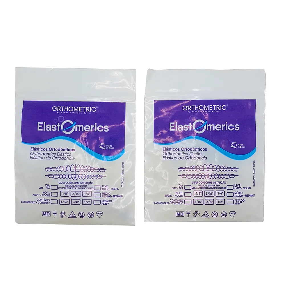 OrthoMetric Elastomerics Intraoral Latex Elastic (Pack of 100) I One Free Elastic Inserter