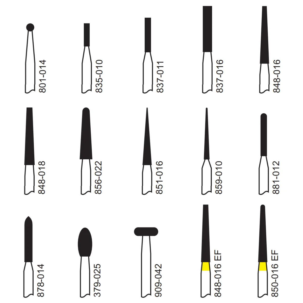 Pivo Best All - Round Airotor Burs Kit (Set Of 15)