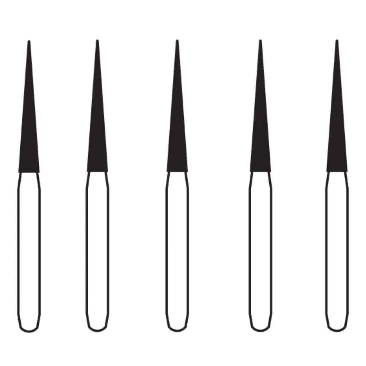 Pivo Taper Conical End CA Diamond Burs