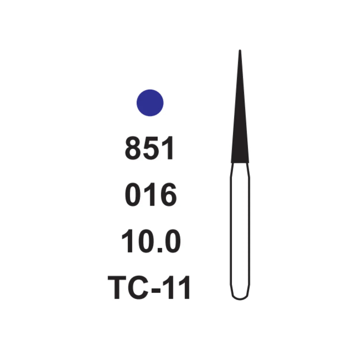 Pivo Taper Conical End CA Diamond Burs