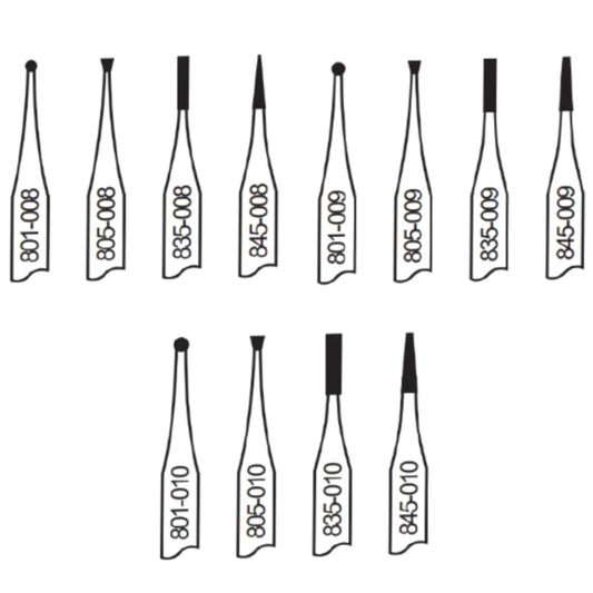 Pivo Micromotor Burs Kit - CA (Set Of 4)