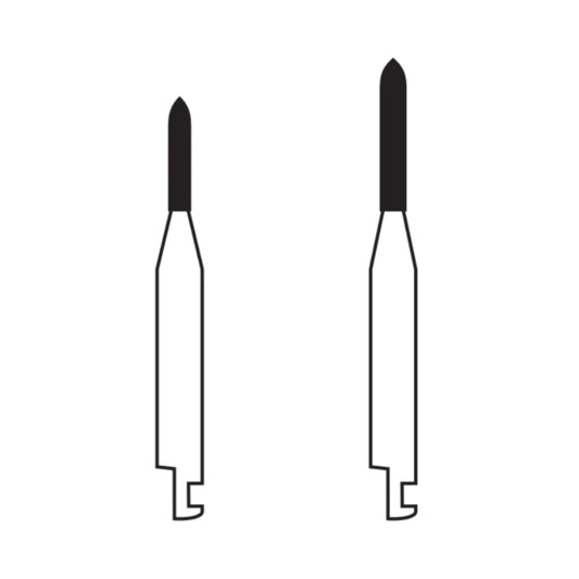Pivo Straight Ogival End CA Diamond Burs - SO (Pack Of 5)