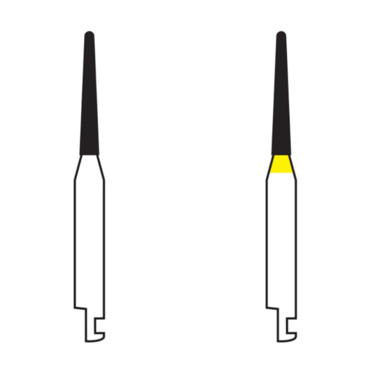 Pivo Taper Round End CA Diamond Burs - TR (Pack Of 5)