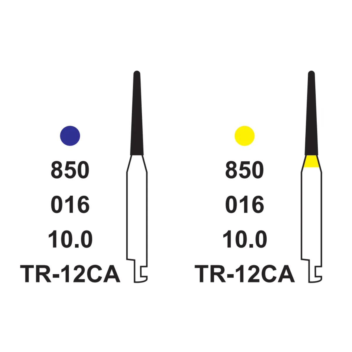 Pivo Taper Round End CA Diamond Burs - TR (Pack Of 5)