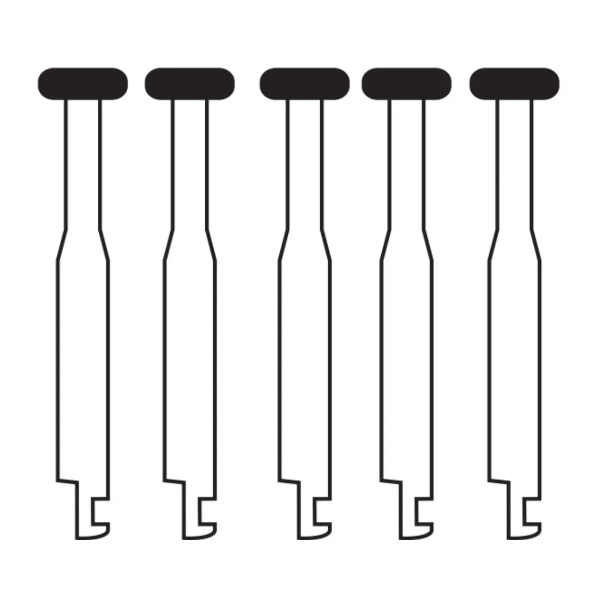 Pivo Wheel Round CA Diamond Burs - WR-13 (Pack Of 5)