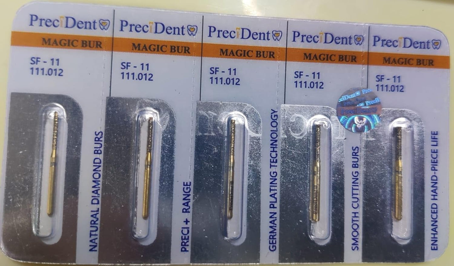 Prec Dent Magic Bur Dental Diamond Burs, SF-11 111.012
