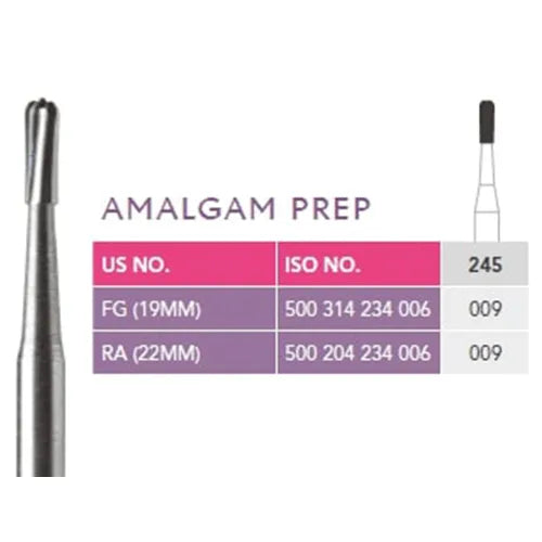 Prima Dental Amalgam Prep Bur (Pack of 10)