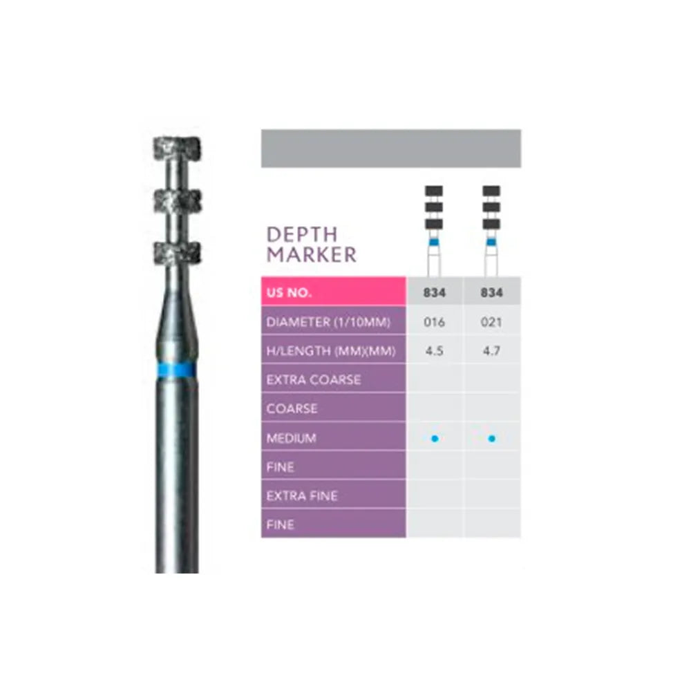 Prima Dental Diamond Depth Cutting Burs
