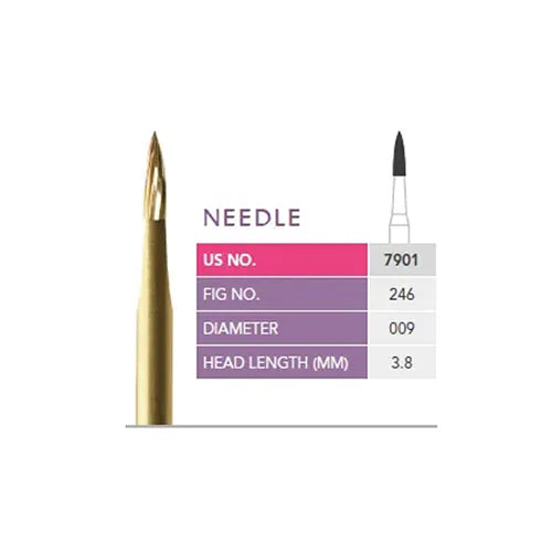 Prima Dental Trimming And Finishing Needle Bur (7901) - 12 Blade