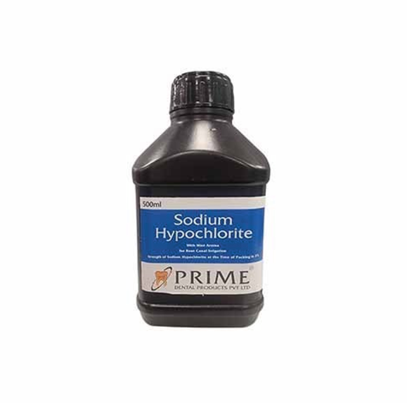 Prime Dental Sodium Hypochlorite Root Canal Irrigant Activator - 3% (500ml Pack)