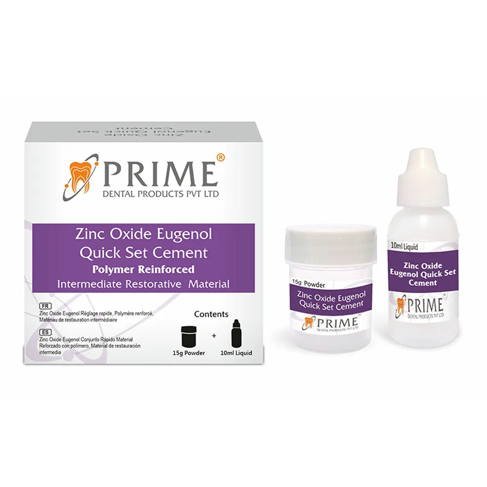 Prime Dental Zinc Oxide Eugenol Quick Set Intermediate Restorative Material