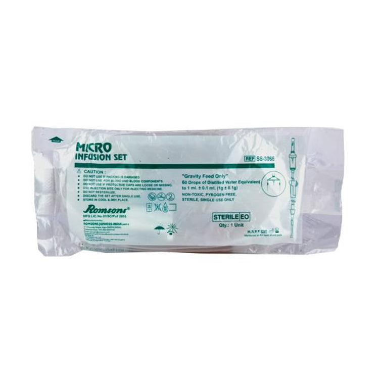 Romsons Micro Infusion Set - Pack of 25 (SS-3066)