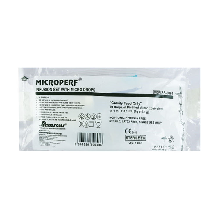 Romsons Microperf Micro Infusion Set - Pack of 25 (SS-3064)