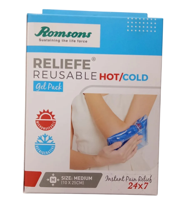 Romsons Reliefe Hot/Cold Pack 10 x 25cm Medium GS-9004