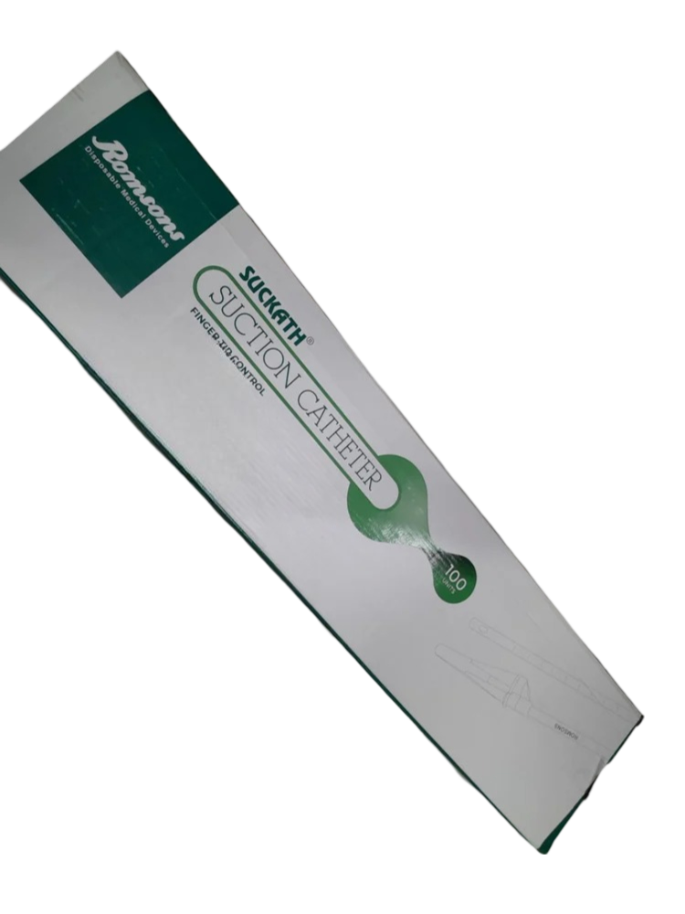 Romsons Suckath Finger Tip Control Suction Catheter