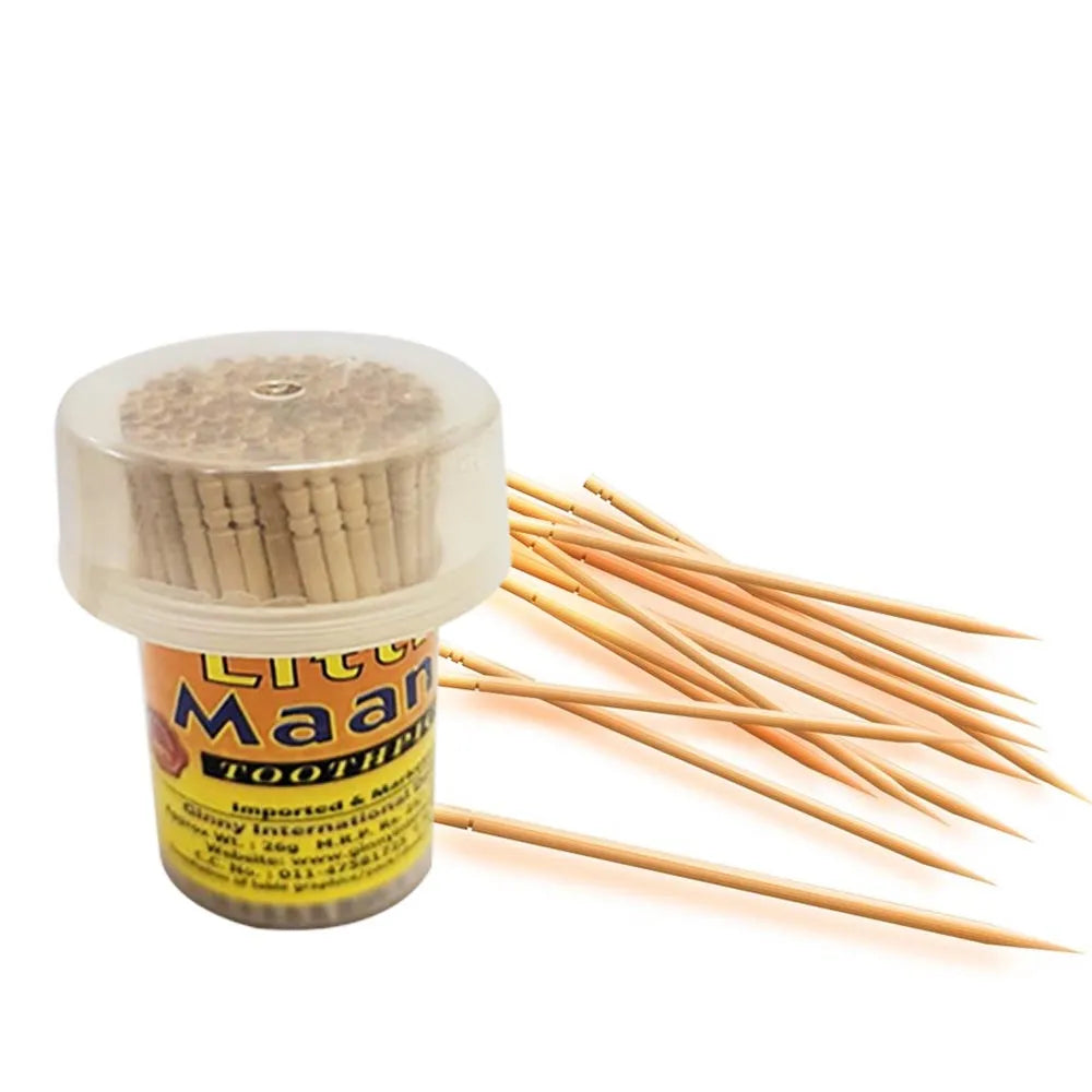 Round Wooden Toothpicks (Pack of 10 Jars)