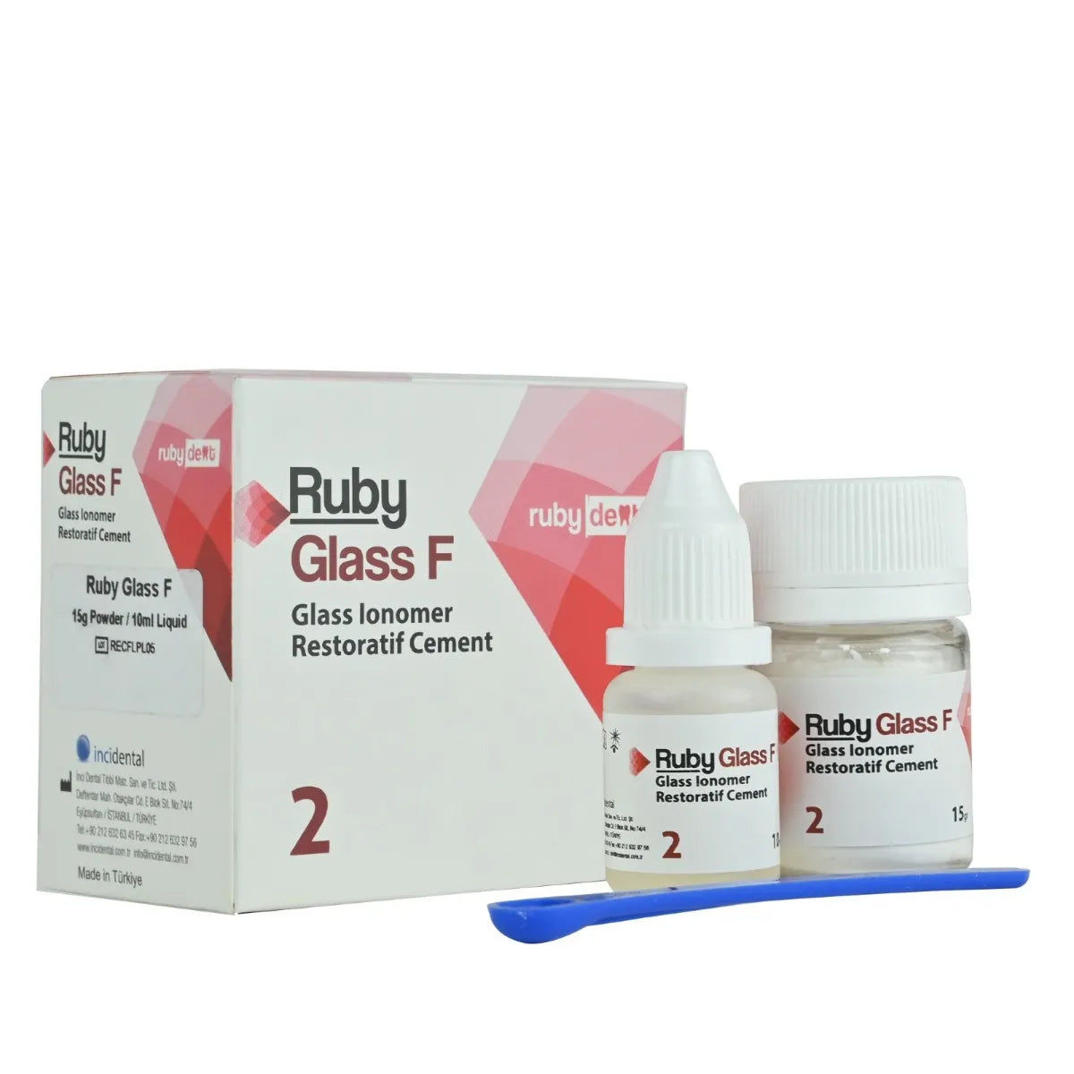 Rubydent RubyGlass F Glass Ionomer Restorative Cement