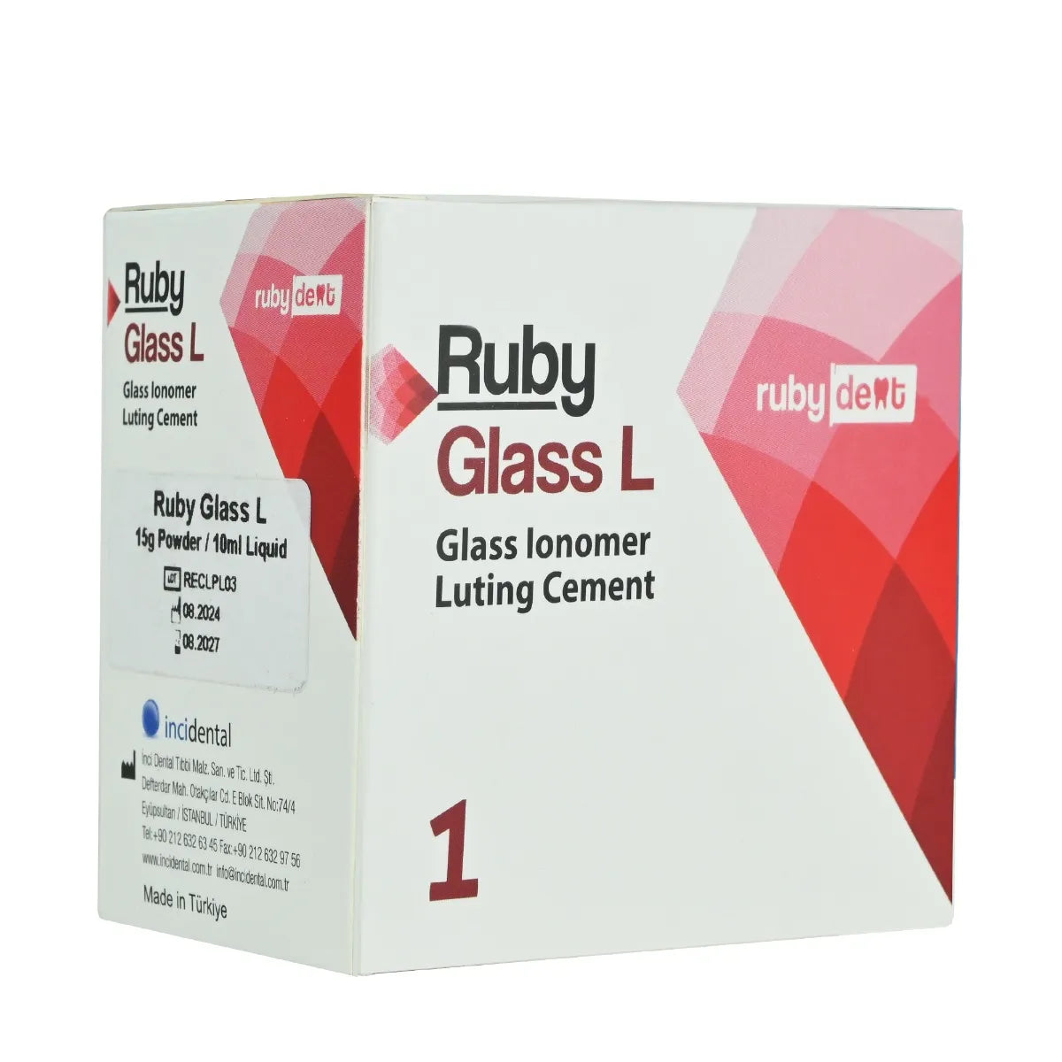 Rubydent RubyGlass L Glass Ionomer Luting Cement
