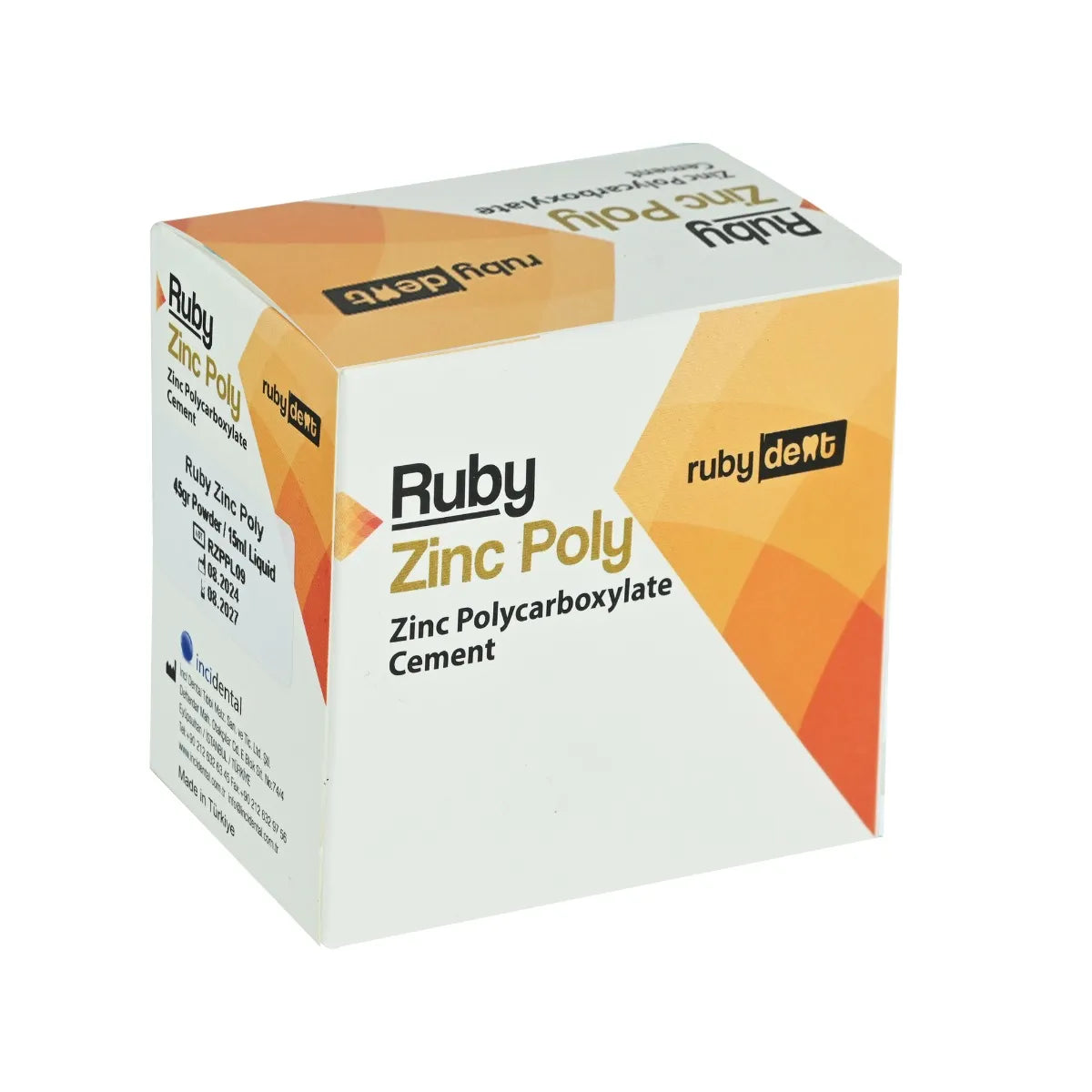 Rubydent Ruby Zinc Poly Zinc Polycarboxylate Cement
