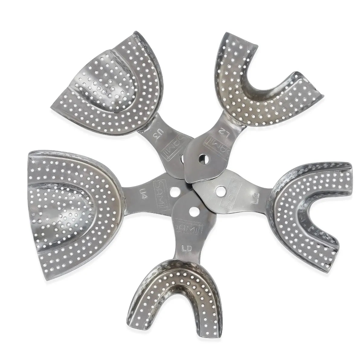 Samit Metallic Perforated Dentulous Impression Trays