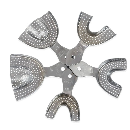 Samit Metallic Perforated Dentulous Impression Trays