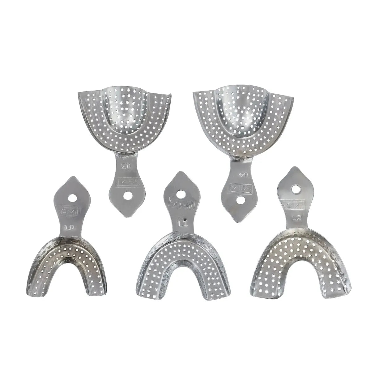 Samit Metallic Perforated Dentulous Impression Trays