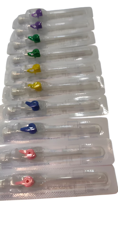 White Plus I.V. Cannula With Wings and With Port