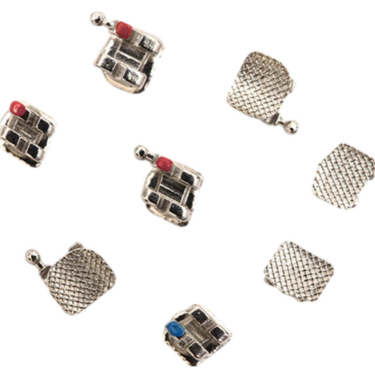 Metro Orthodontics Ice Crystal Series Pack of 20 Ceramic Conventional Brackets - 022 MBT