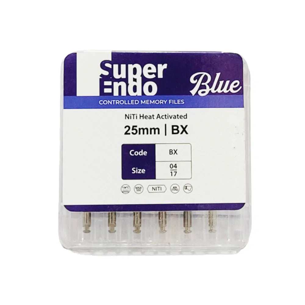 SuperEndo Blue Files 25mm (Pack of 6)