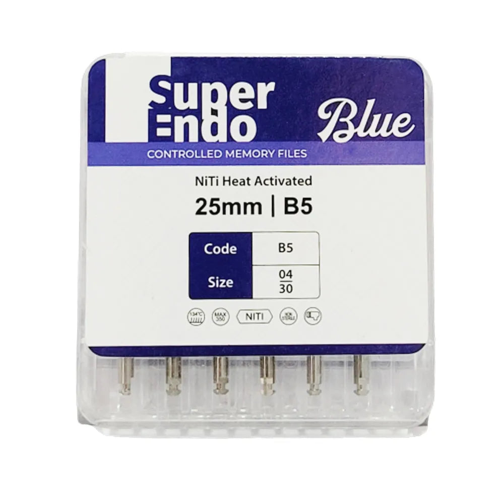 SuperEndo Blue Files 25mm (Pack of 6)