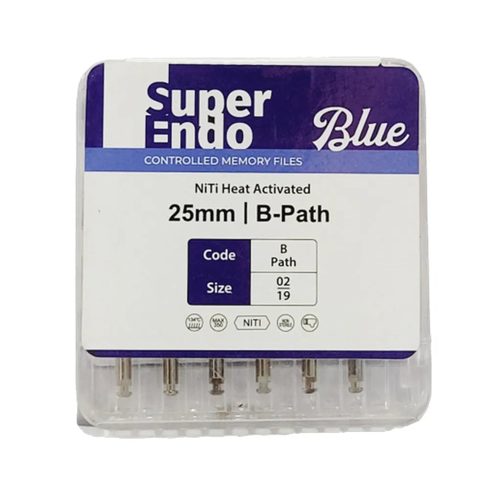 SuperEndo Blue Files 25mm (Pack of 6)