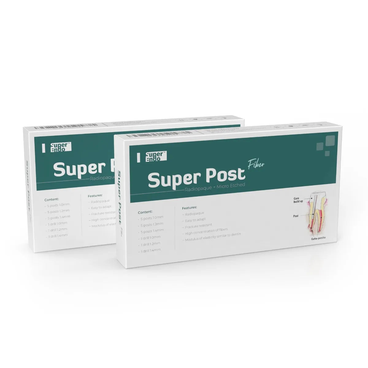 SuperEndo Superpost Fiber Kit (Pack Of 15 Post + 3 Drills)