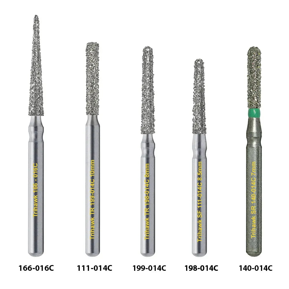 TriHawk Tooth Preparation Diamond Burs FG