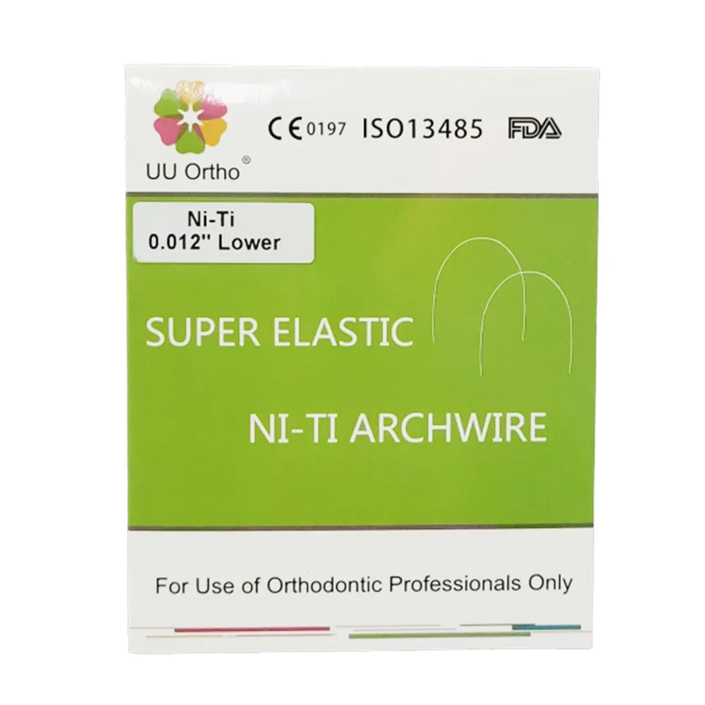 UU Ortho Super Elastic NiTi Archwires -Round Pk/10